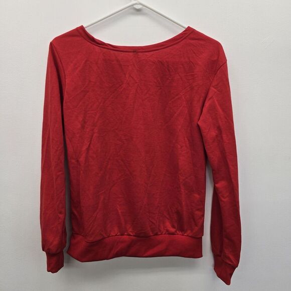 Merry Christmas B*these! Red Sweater Size Medium (A42) - Picture 2 of 6